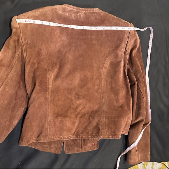 Vintage Lord & Taylor Suede Cropped Jacket - Picture 14 of 16
